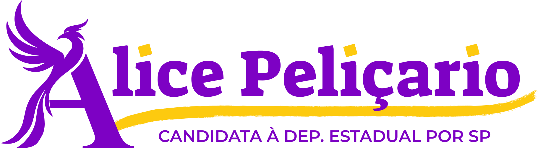 Logo Alice Peliçario Candidata a Deputada Estadual